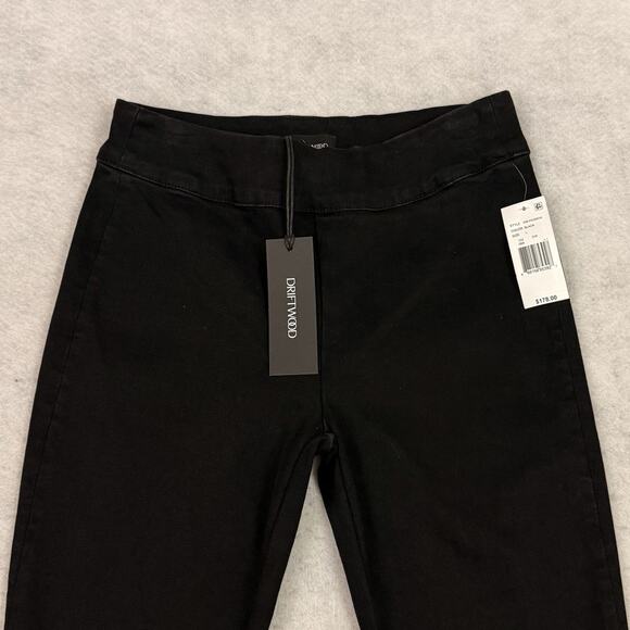 Driftwood Wyatt Jeans Womens L Black Pull On Boho Embroidered Hem Flare Leg NWT - Picture 9 of 14